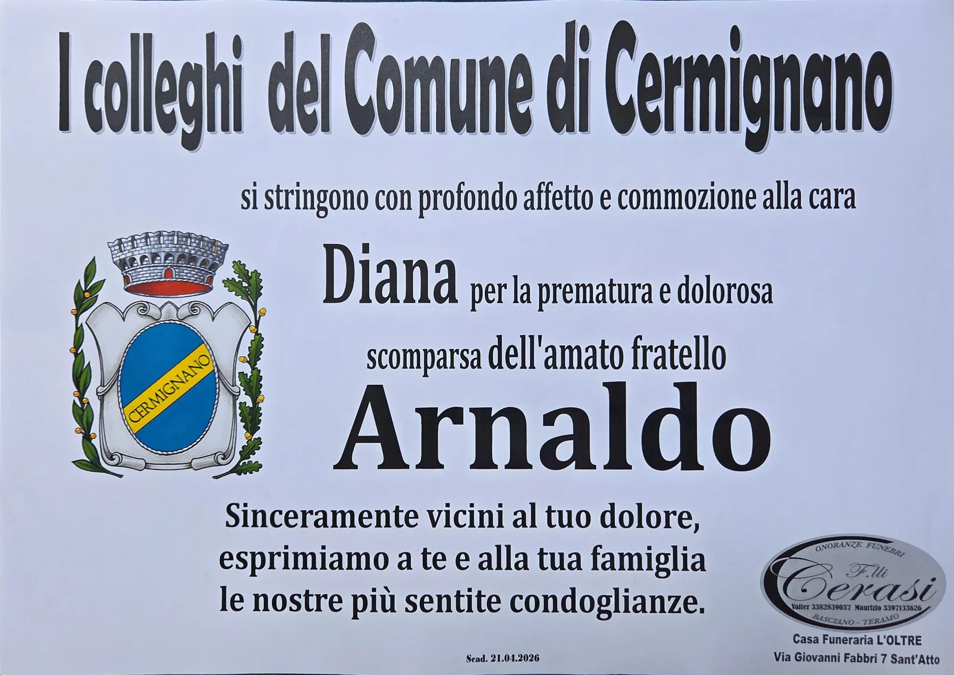 Manifesti di partecipazione — Arnaldo  Di Gregorio  - Immagine 3
