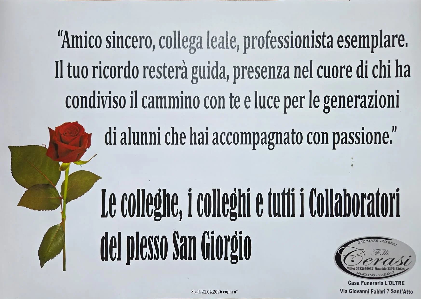 Manifesti di partecipazione — Arnaldo  Di Gregorio  - Immagine 7