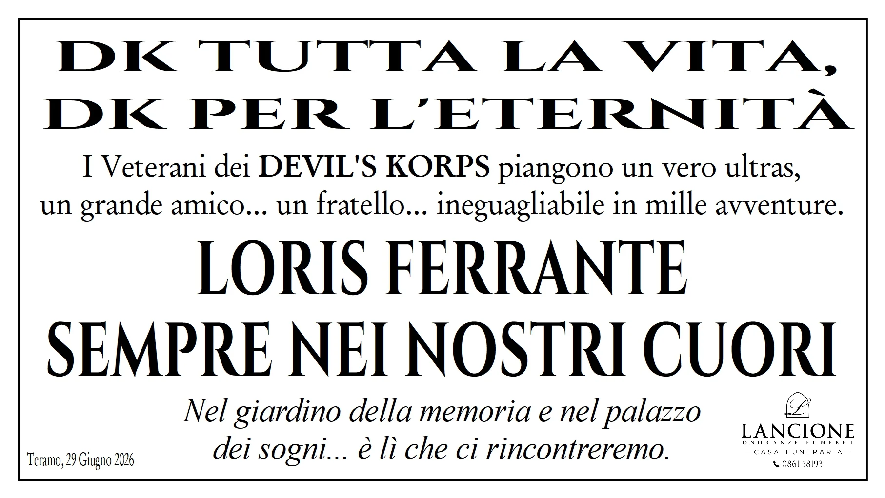 Manifesti di partecipazione — LORIS  FERRANTE  - Immagine 3