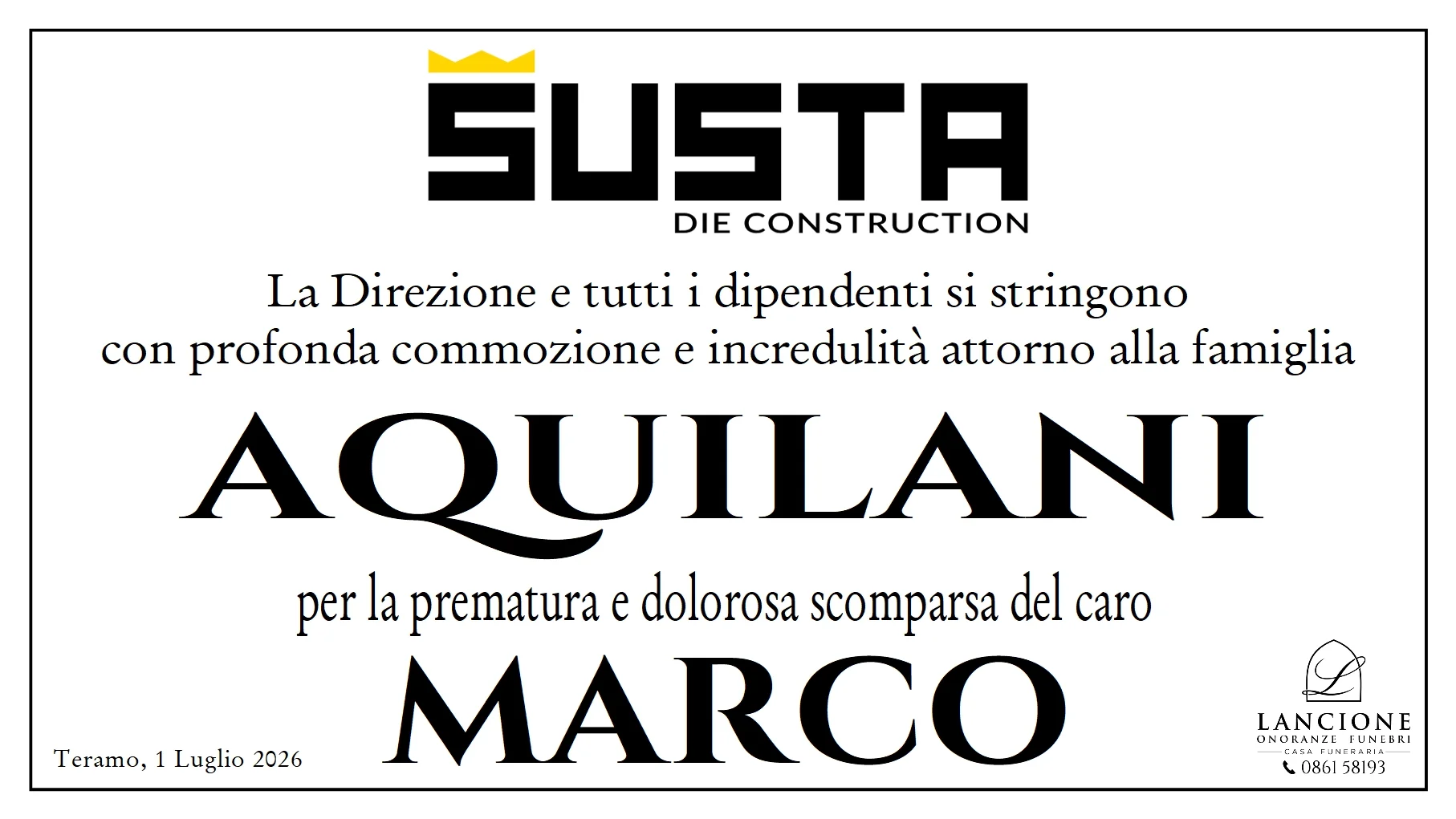 Manifesti di partecipazione — MARCO  AQUILANI  - Immagine 6
