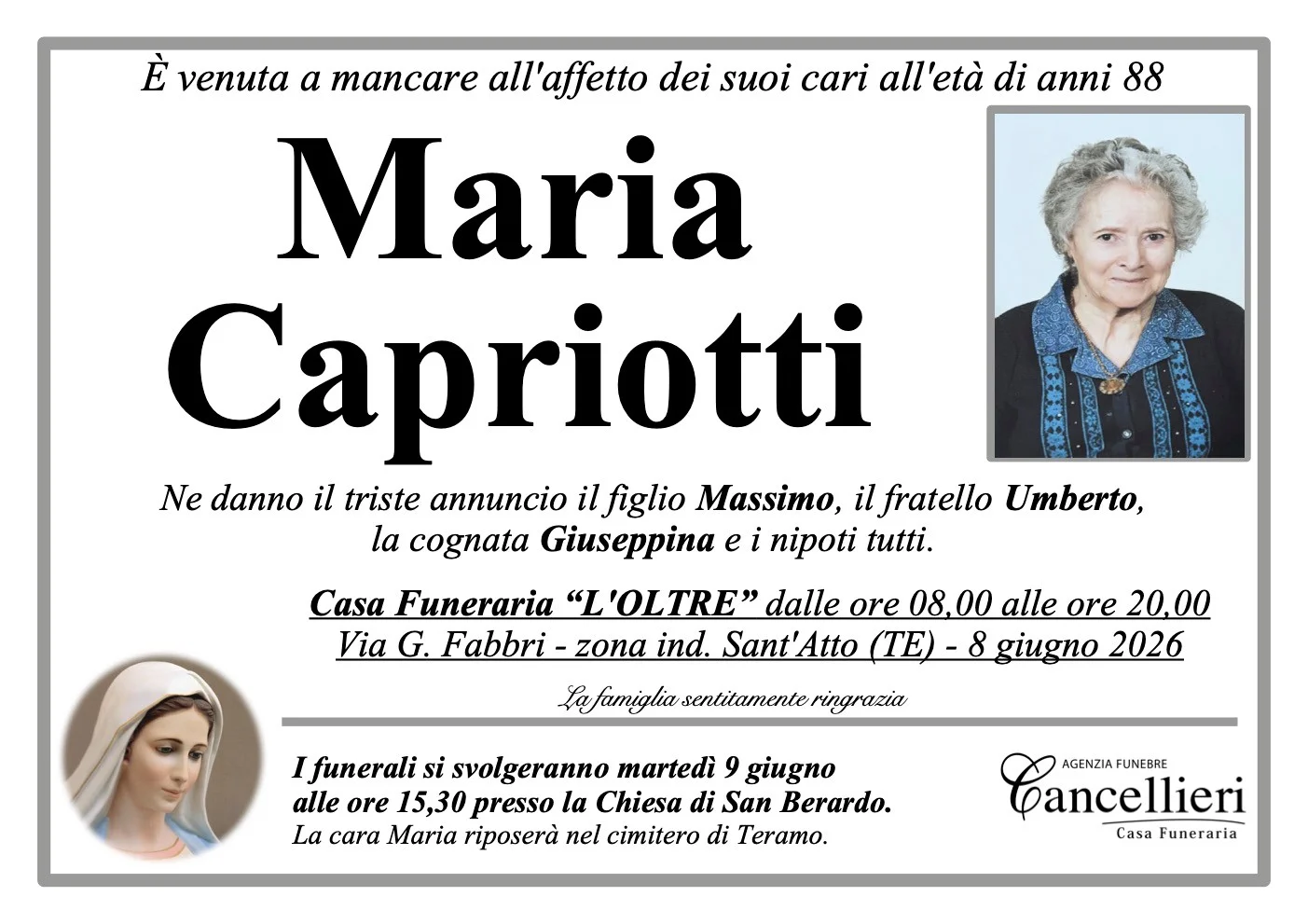 Manifesti di partecipazione — MARIA CAPRIOTTI - Immagine 1