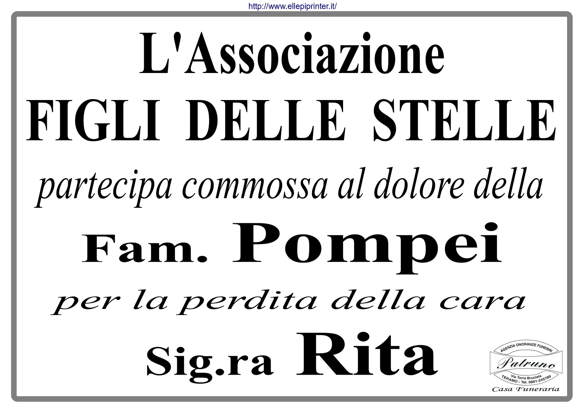 Manifesti di partecipazione — Rita Petrella - Immagine 5