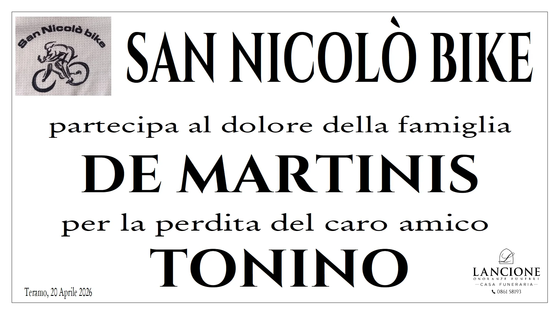 Manifesti di partecipazione — Tonino  De Martinis - Immagine 2
