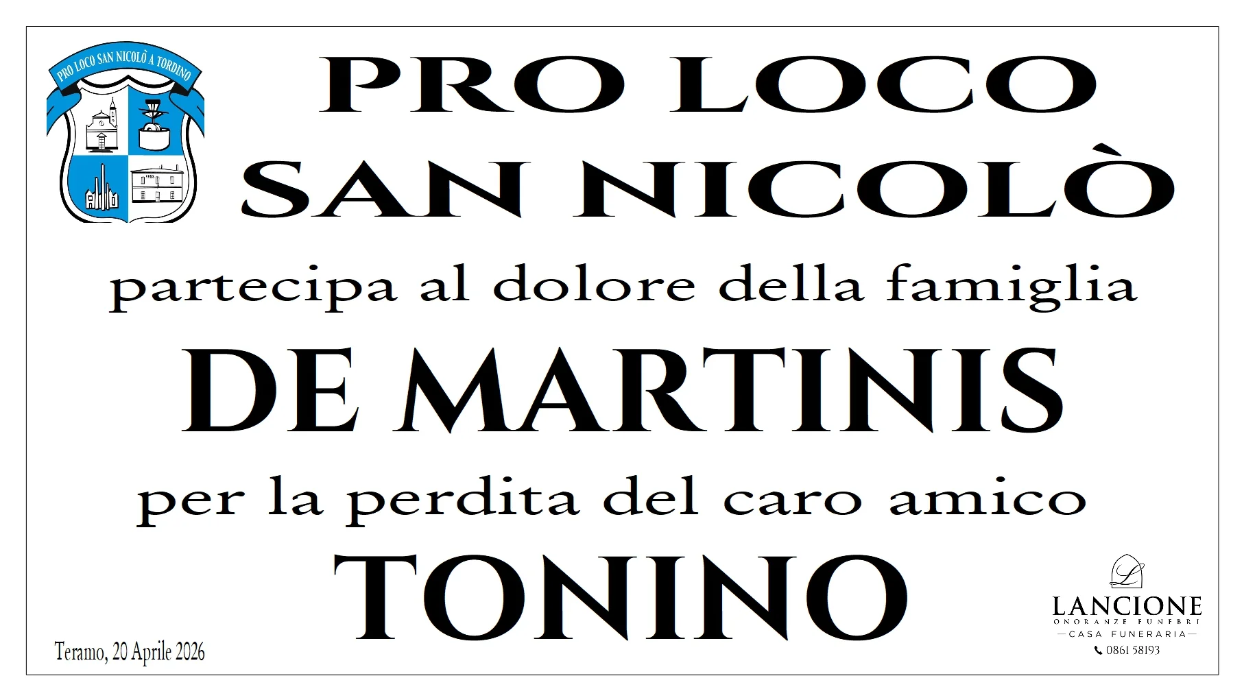 Manifesti di partecipazione — Tonino  De Martinis - Immagine 3