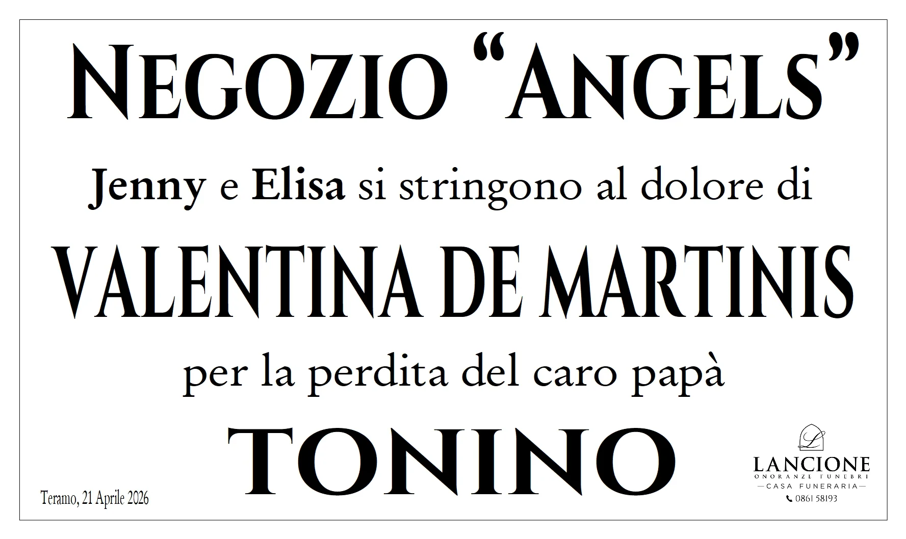 Manifesti di partecipazione — Tonino  De Martinis - Immagine 4